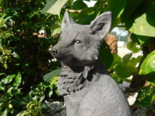 Tuindecoratie vos stenen beeld,  vos dierfiguren vos tuinbeelden.