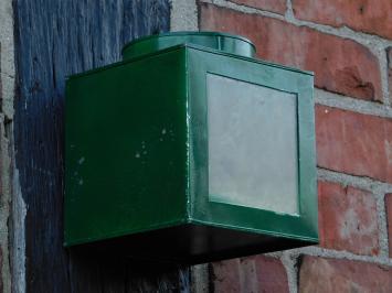 Groene Vintage Lantaarn - 13 x 13 cm - Metaal