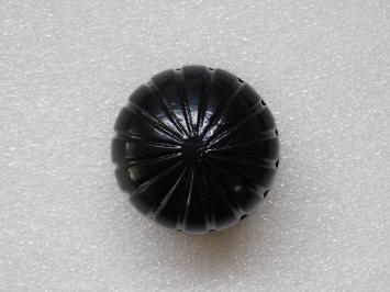 Grote Deurknop met Rozet - Zwart - Gietijzer - Vaste Knop