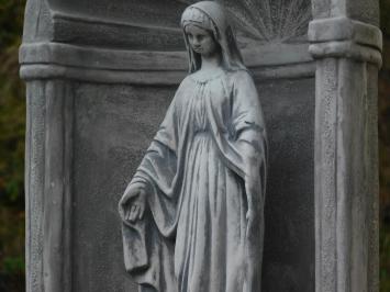 Große klassische Gebetskapelle mit Marienstatue – ca. 95 x 70 cm – Stein