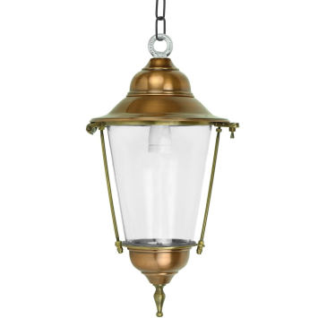 Hängeleuchte Sneek Kupfer -messing - an Kette - 54 cm