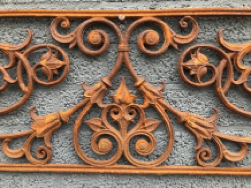 Balkonreling - Raamrek - Gietijzer Rust