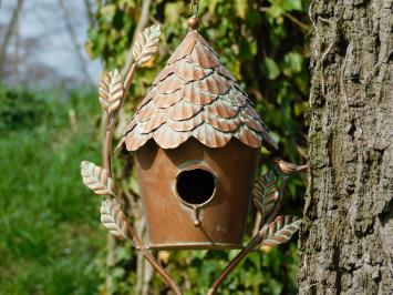 Hängendes Vogelhaus - 60 cm - Inkl. Haken - Kupferoptik