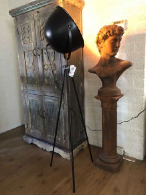 Industriele staande lamp Eliaz, metaal, prachtig design van een bekend merk!