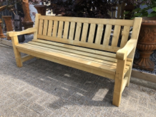 Houten parkbank DAAN, geïmpregneerde bank, robuust!