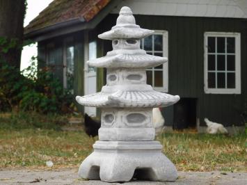 Japanische Pagode Gartenfigur – Stein – 45 cm