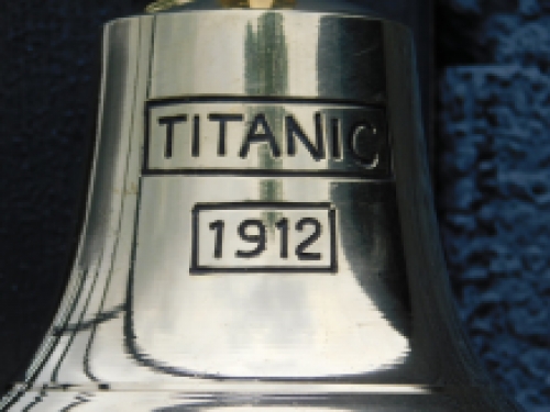 Bel ''Titanic 1912'' met touw, messing - 