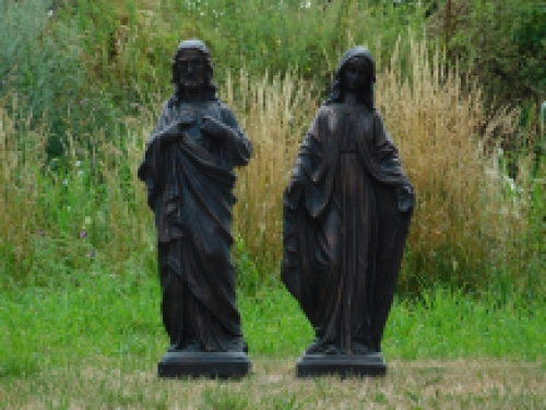 Jesus & Maria - Polystone - Satz von 2 Statuen