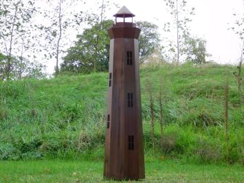Klassieke Metalen Vuurtoren XL - 130 cm - Roestlook - Decoratie voor Tuin & Interieur