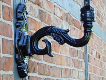 Klassieke Wandlamp M - Alu - Zwart - Keramische Fitting