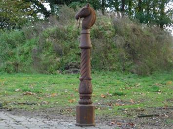 Classic Cast-Iron Horse Post - 107 cm - Rust-Look