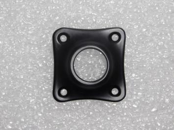 Türgriffrosette „Clover“ – 4 x 4 cm – Schwarz
