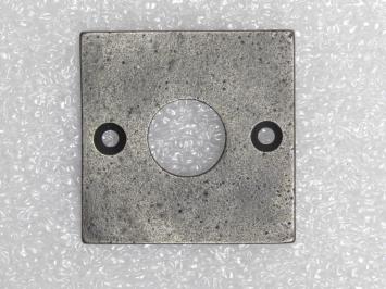 Vierkante Klinkrozet – 5 x 5 cm – Gietijzer – Grijs