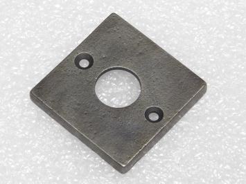 Vierkante Klinkrozet – 5 x 5 cm – Gietijzer – Grijs