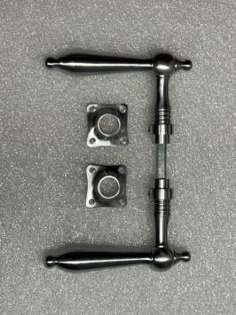 Deurset nikkel - chrome mat - 2 deurklinken en -rozetten