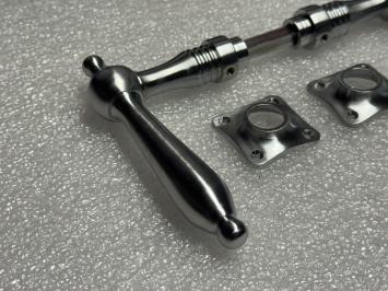 Deurset nikkel - chrome mat - 2 deurklinken en -rozetten