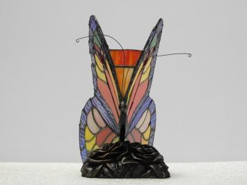 Schmetterlingslampe im Tiffany-Stil – Stimmungslampe – farbenfroh