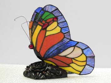 Schmetterlingslampe im Tiffany-Stil – Stimmungslampe – farbenfroh