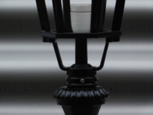 Laterne ''Paris - starke Außenlampe (194cm) - schwarz