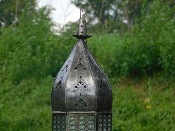 Grote Metalen Lantaarn met Glas | Staand of Hangend | Bijzondere Uitstraling | 110 cm hoog