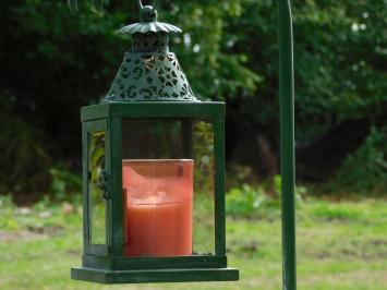 Metall-Windlicht mit Ständer und Vogel – 60 cm – Retro-Außenlaterne