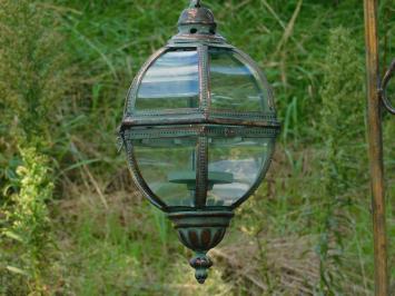Metall-Windlicht XL mit Schwan auf Ständer – 102 cm – Vintage-Laterne