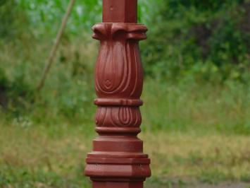 Lantaarnpaal XL met Koperen Kap - 325 cm - Gietijzer Ruw Menie