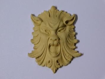 Löwenkopf aus Holz - Möbel Ornament