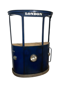 Tram Bar im Vintage-Look – London – Blau – Weinbar – Einzigartig
