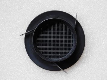 Luchtrooster met Gaas - Rond 14 cm - Plastic