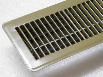 Verstellbarer Luftgrill - Rechteck - Braun - Metall