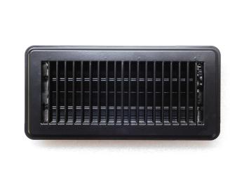 Einstellbares Luftgitter - Rechteck - Schwarz - Metall