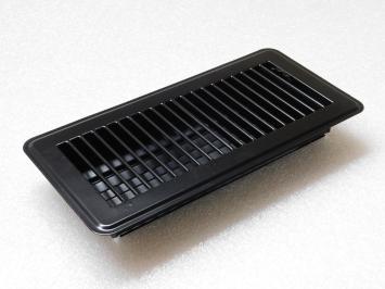 Einstellbares Luftgitter - Rechteck - Schwarz - Metall