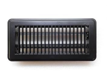 Einstellbares Luftgitter - Rechteck - Schwarz - Metall