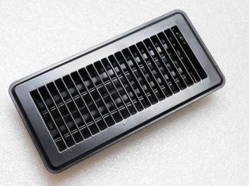Einstellbares Luftgitter - Rechteck - Schwarz - Metall