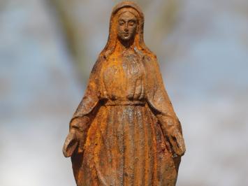 Marienstatue - Gusseisen - Rostfarbe