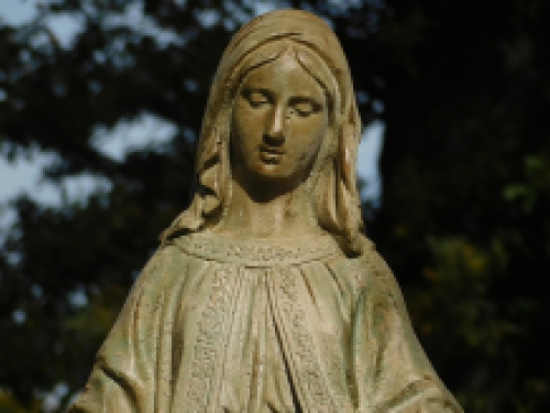 Statue Maria - robust - Polystone - ecru