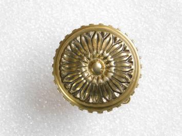 Vaste Deurknop met Rozet - Messing Gepolijst