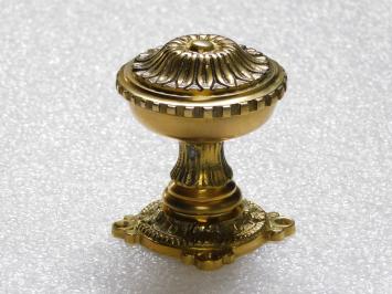 Vaste Deurknop met Rozet - Messing Gepolijst