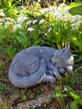 Gartenskulptur Katze, Katze, Geschenk