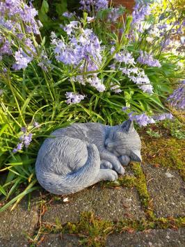 Gartenskulptur Katze, Katze, Geschenk