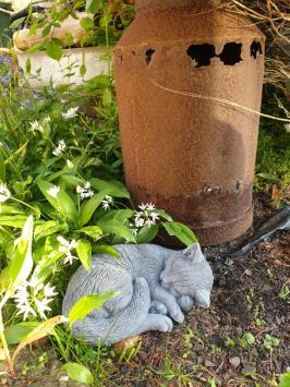 Gartenskulptur Katze, Katze, Geschenk