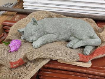 Gartenstatue einer Katze aus Beton