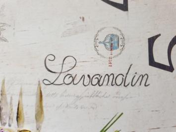 wandklok , klok lavendel