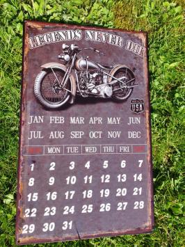 Kalender mit Motorradbild