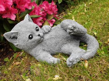 Poes ,  tuinbeeld , beton , kat