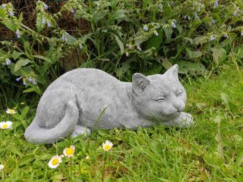 poes , kat , tuinbeeld ,beton