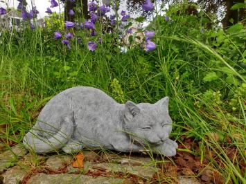 poes , kat , tuinbeeld ,beton