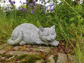 poes , kat , tuinbeeld ,beton