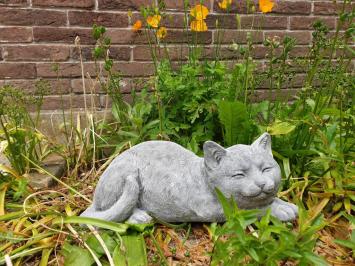 poes , kat , tuinbeeld ,beton